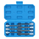 Metric Ball Ended Long Allen Hex Key Sockets 3mm - 10mm 3/8" Drive 7pc