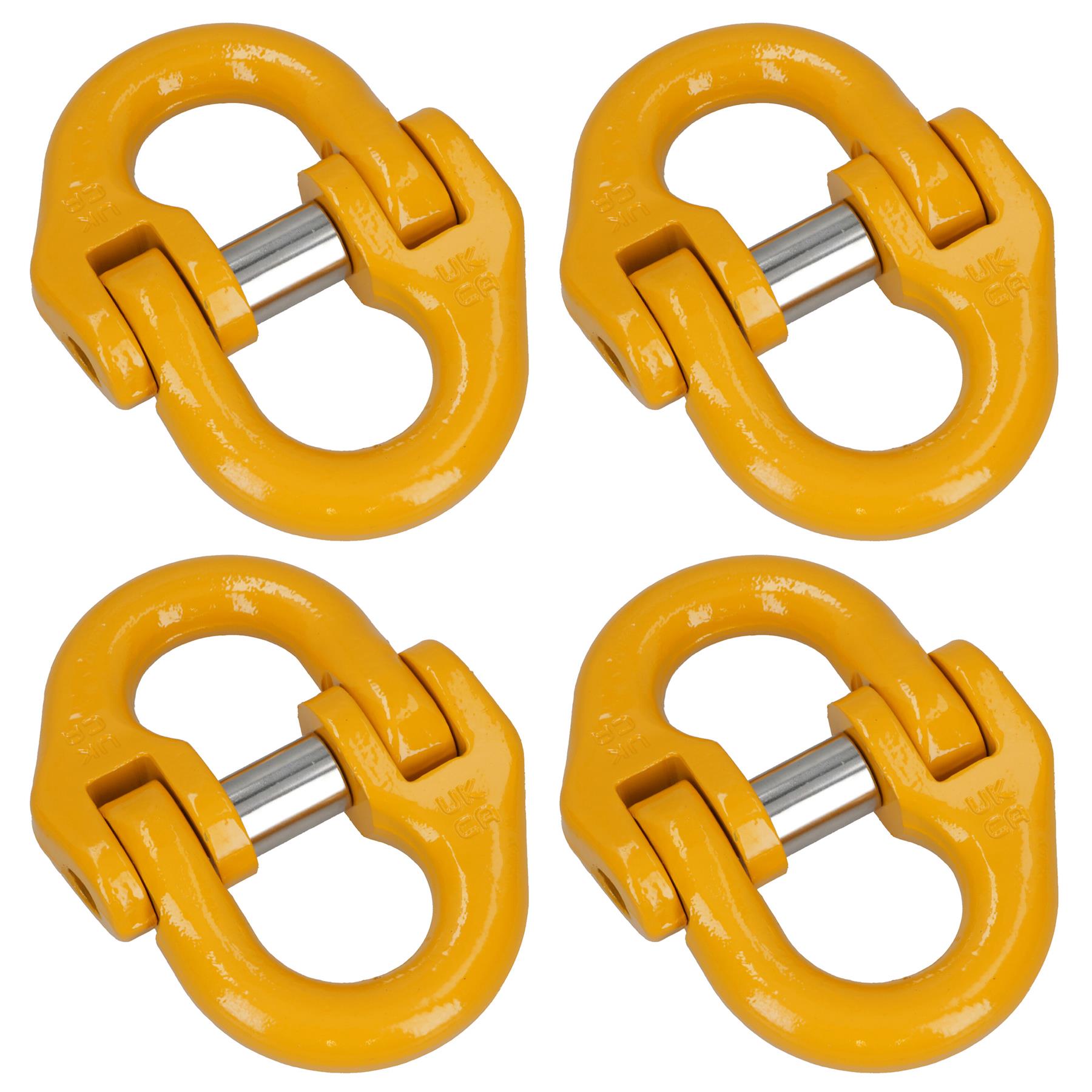 7 - 26mm Towing Lifting Component Connector Safety Tow Chain 2.0 - 21.2 Ton WLL