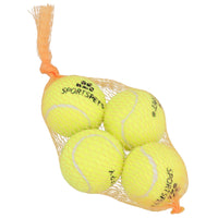 4PK Small Mini Interactive Tennis Ball Dog Play Time Throw Fetch Catch 4.8cm