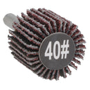 25mm 40 Grit Abrasive Flap Wheel Discs Sanding Rust Removal 6mm Shank