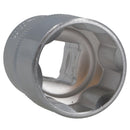 24mm 1/2" Dr Socket Super Lock Metric Shallow CRV Knurl Grip 6 Point TE796