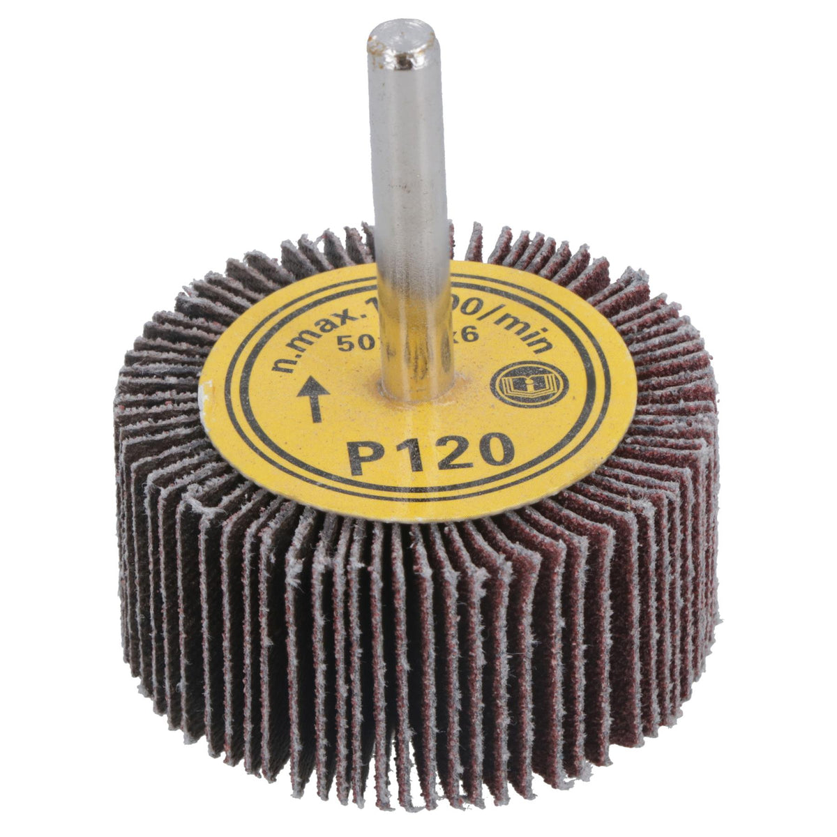 50mm 120 Grit Abrasive Flap Wheel Discs Sanding Rust Removal 6mm Shank