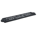 Home Is Where My Girls Are Cast Iron Sign Plaque Wall Door Fence Post House