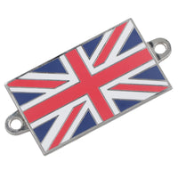 Badge en métal émaillé avec drapeau Union Jack, emblème classique de voiture GB