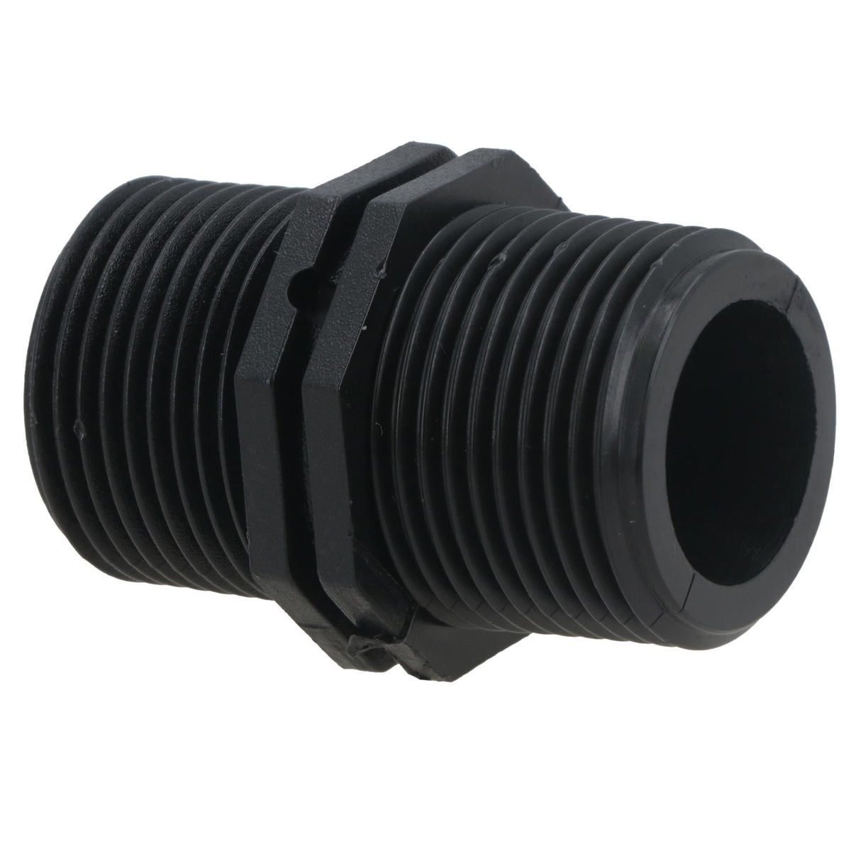 Polypropylene PP Male Nipple Thread Pipe Fitting Sockets 1/2in – 1/2in BSP