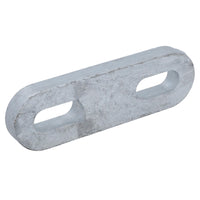 M10 U-Bolt Plate 31mm to 59mm Internal Width Thick Galvanised N-Bolt Backing