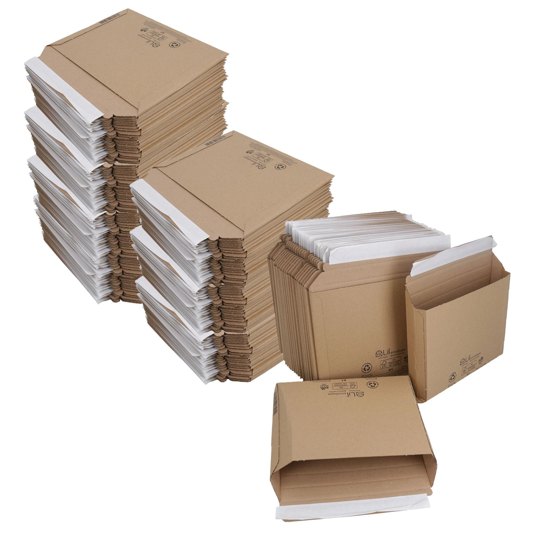 Enveloppes en carton pour courrier postal Royal Mail PIP pour lettres plus grandes Sml-Lge