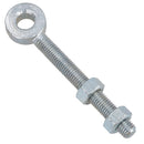 Swing Gate Long Eye Bolts Hinge + Nuts Adjustable Zinc Plated 12mm – 24mm