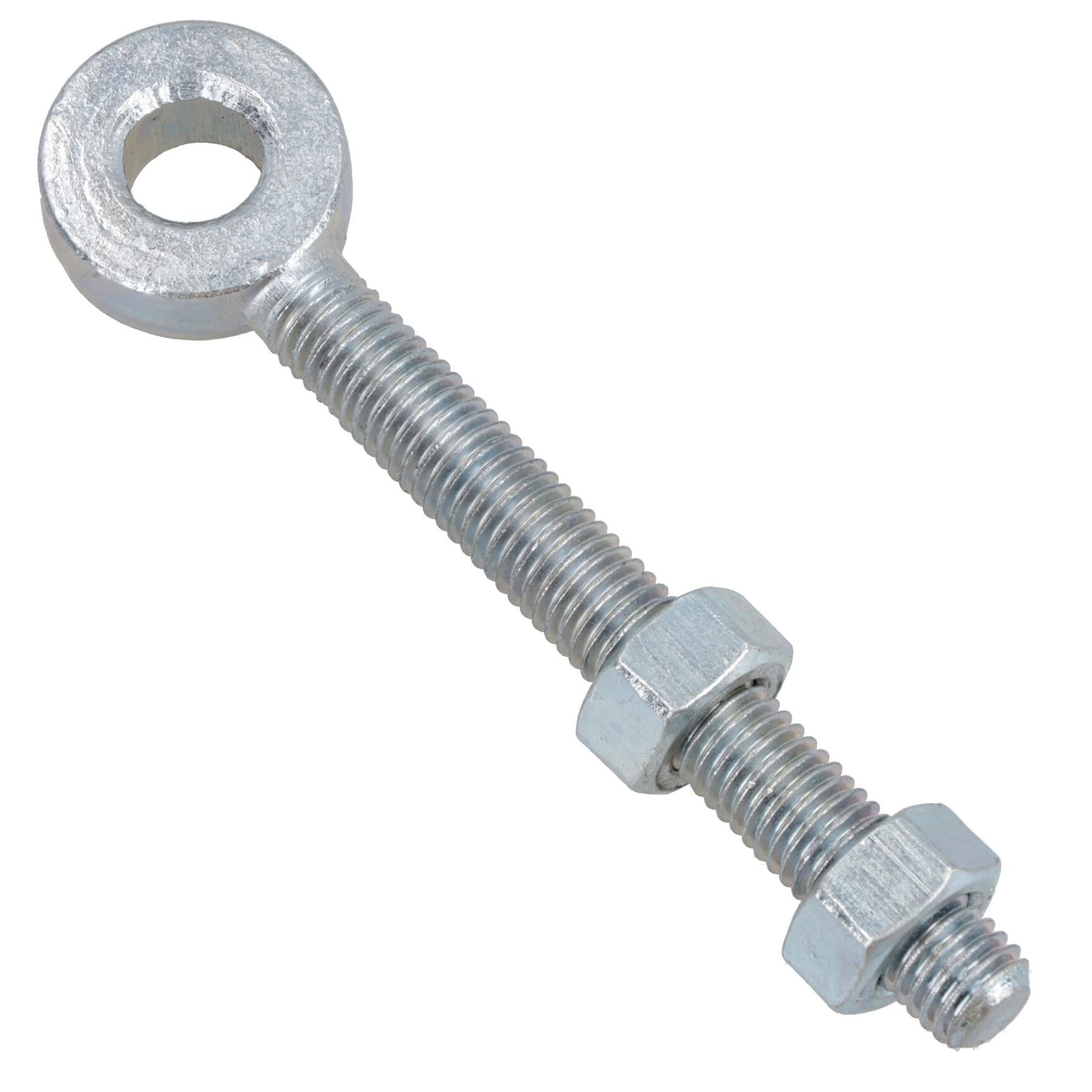 Swing Gate Long Eye Bolts Hinge + Nuts Adjustable Zinc Plated 12mm – 24mm