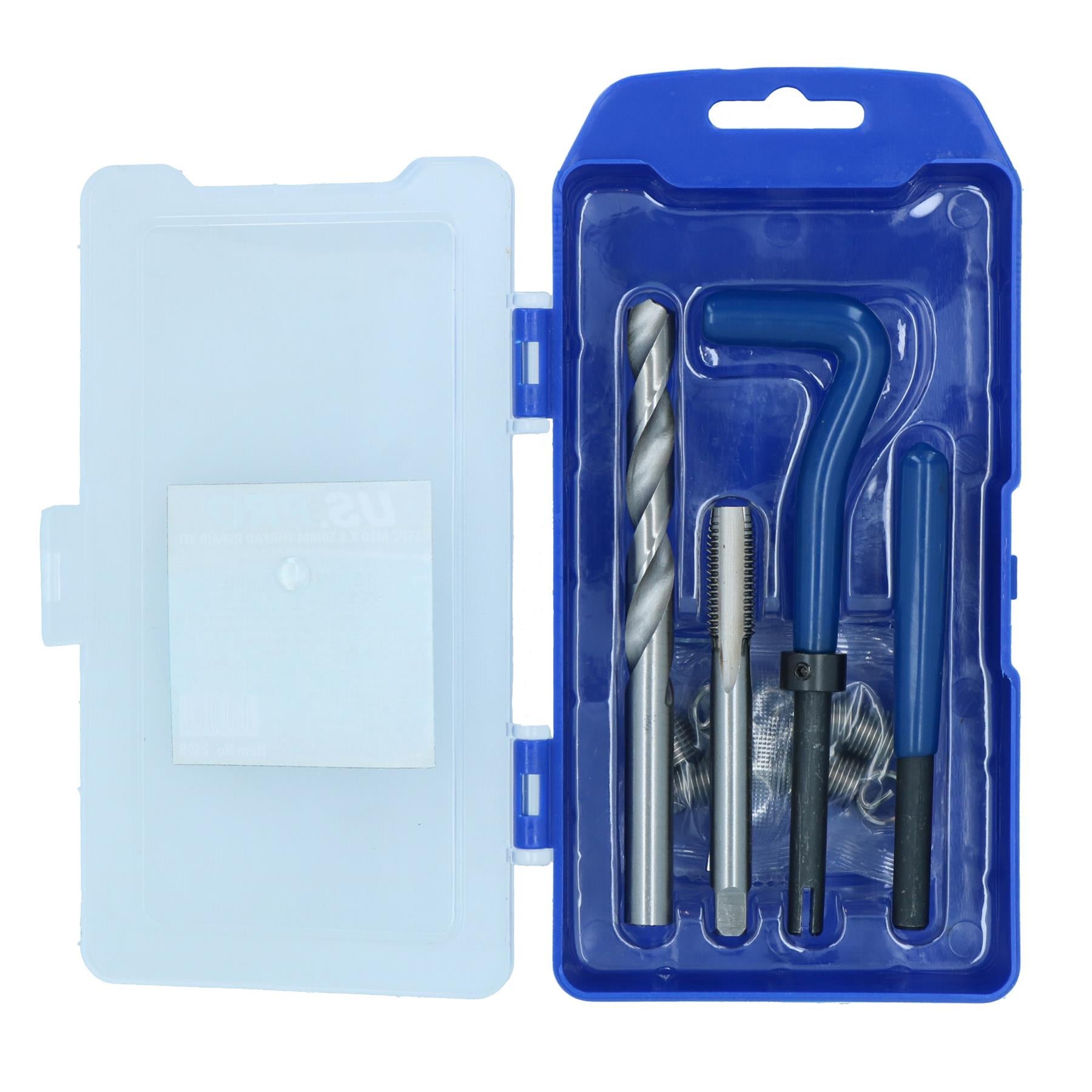 M10 x 1.5mm Metric Thread Repair Kit Helicoil Set for Damaged Threads 15pc