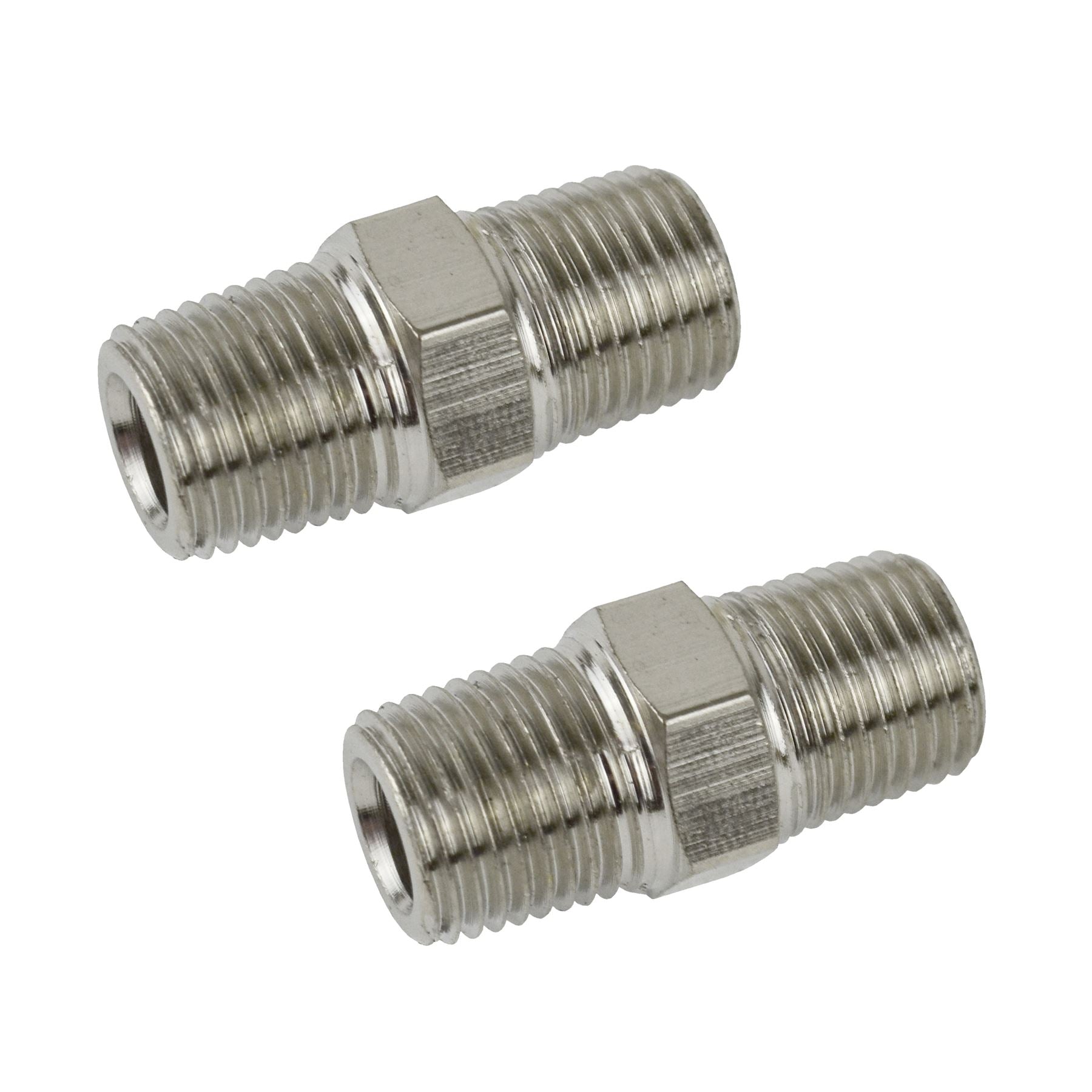 2pk 1/8" BSP Male to Male Air Line Hose Compressor Fittings / Connectors / Unions