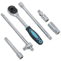 24pc 1/2" Drive Metric MM Shallow Socket And Accessory Set 10mm – 32mm