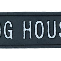 Dog House Cast Iron Sign Plaque Wall Door Fence Gate Post House Garden Yard