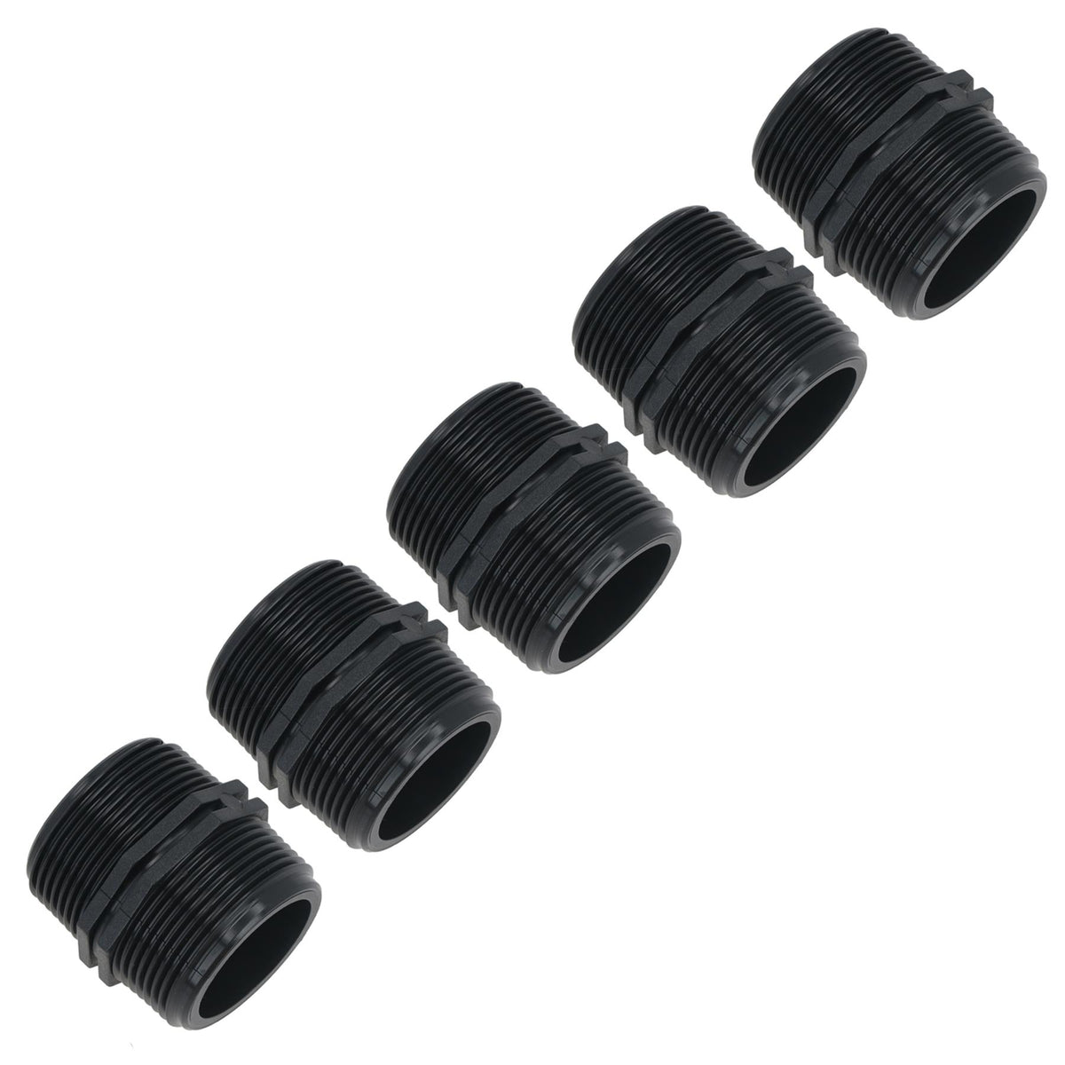 Polypropylene PP Male Nipple Thread Pipe Fitting Sockets 1-1/2in – 1-1/2in BSP