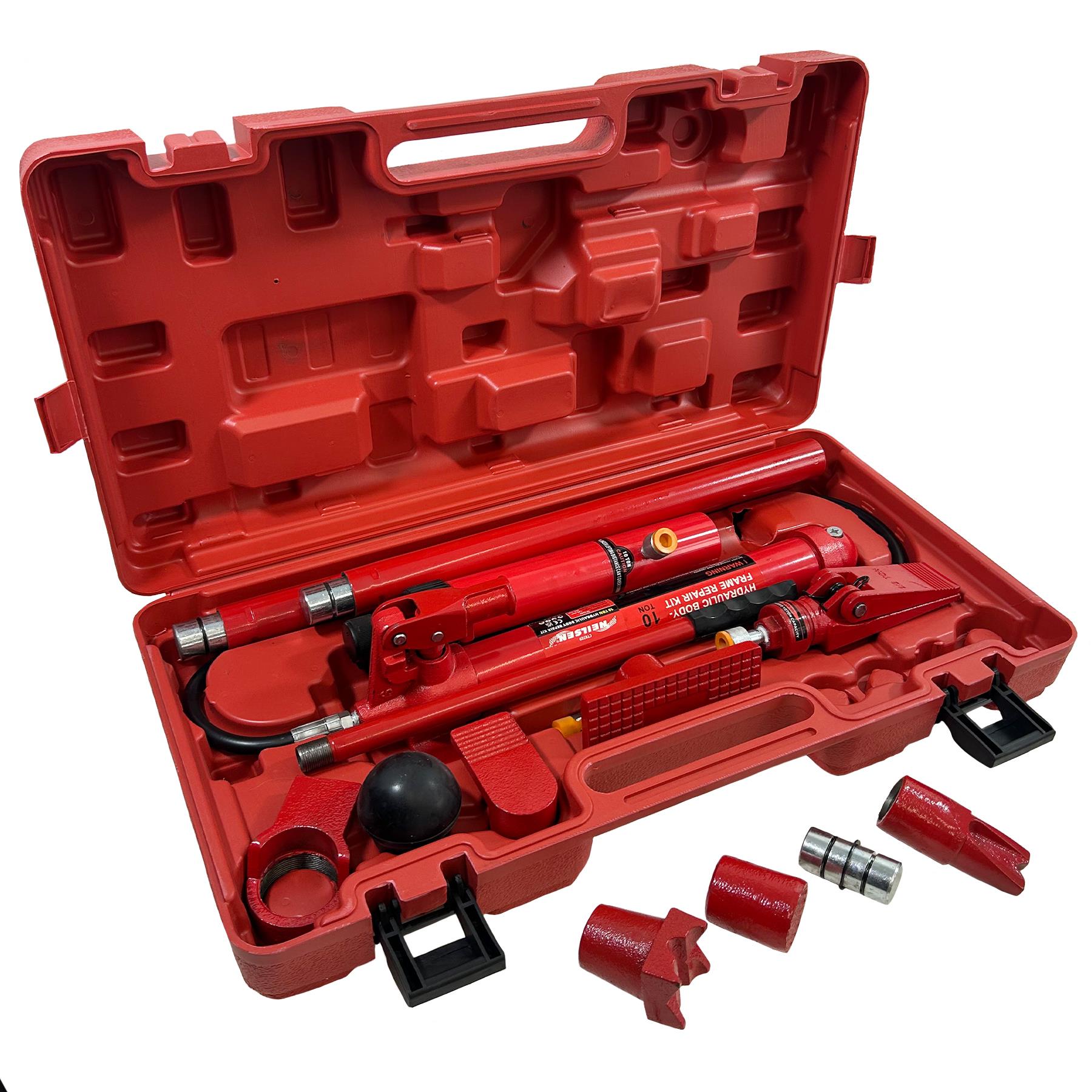 10 Ton Portable Hydraulic Auto Body Dent Frame Repair Kit Porta Pack Jack