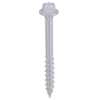 63mm Timber Sleeper Wood Screws For Railway Sleepers Hex Head Silver 30pc