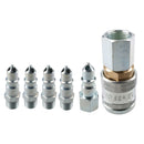 PCL 100 Series Female Coupler 1/2" BSP Female Thread & 3/8" Male Adaptors Fitting