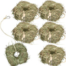 6Pk Small Animal Boredom Breaker Treat Rabbit Guinea Natural Alfalfa Hay Ring