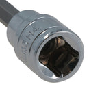 4mm 3/8" Drive Long Ball Ended Hex Allen Key Socket Bit 85mm Deep Reach CR-V