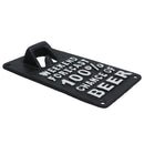 Weekend Forecast Beer Bottle Opener Cast Iron Sign Gift Garage Door Shed Bar