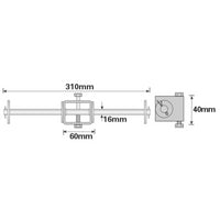 Boat / Jetski / Dinghy Trailer Double Rollers & Steel Bracket UBR30 UBR31