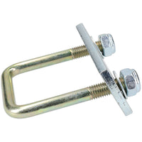 2 Pack M10 50mm x 80mm U-Bolt N-Bolt with Plates & Nuts HIGH TENSILE