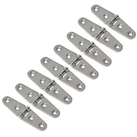 Polished Door Strap Hinge Stainless Steel 27mm x 103mm 316 Marine Cabin