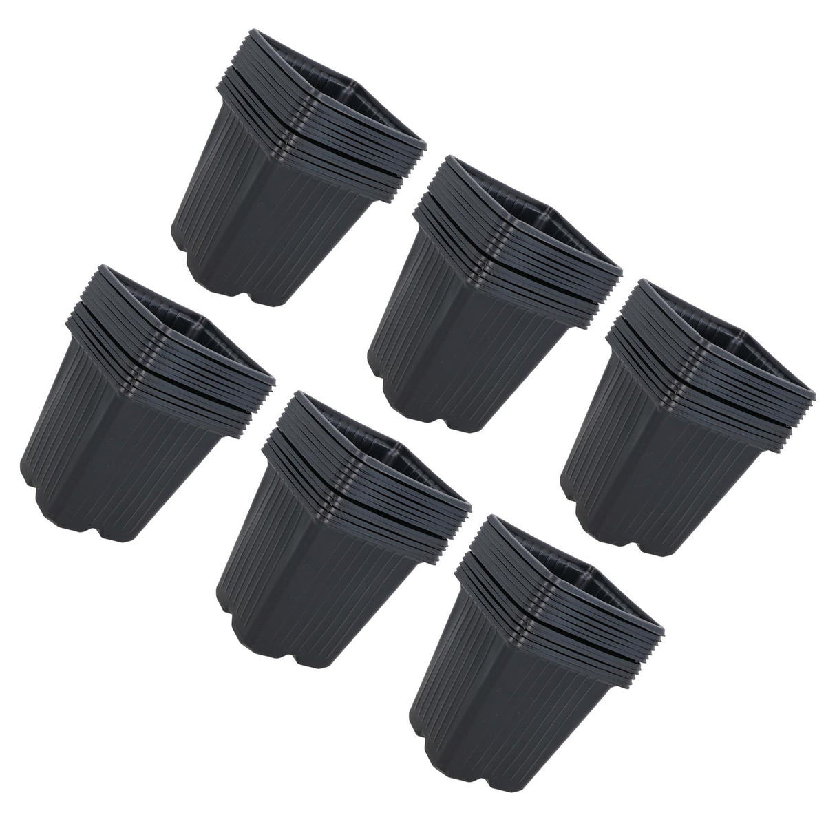 9cm Square Plant Flowers Seeds Seedling Plastic Pots Trays Containers
