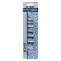 Douilles Whitworth BSF BSW 3/8" peu profondes et profondes 14 pièces 12 pans Bi-Hex