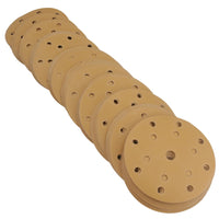 150mm Sanding Discs Aluminium Oxide Abrasive 500 Grit 15 Hole Hook + Loop