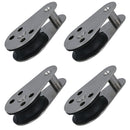 Marine Pulley Block with Fixed Pin 26mm Diameter Nylon Wheel Stainless Steel