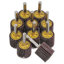 25mm 120 Grit Abrasive Flap Wheel Discs Sanding Rust Removal 6mm Shank