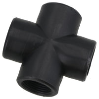 Polypropylene PP 3/4in BSP Female Threaded Cross Way Tee Piece 4 Way