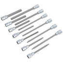 1/2" Drive Allen Hex Key Metric Sockets Shallow And Deep 5mm - 19mm 30pc