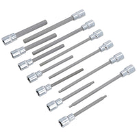 1/2" Drive Allen Hex Key Metric Sockets Shallow And Deep 5mm - 19mm 30pc