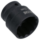 32mm 1/2in. Drive Shallow Metric Impact Impacted Socket 12 Sided Bi-hex