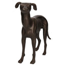 Windhund Whippet Hund Gusseisen Statue Figur Trophäe Ornament Skulptur Paar