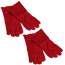 Fireplace Heat Resistant Safety Gloves Gauntlets Log Wood Burner BBQ Grill