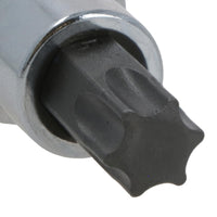 T55 Torx-Bit-Stern-Steckschlüsseleinsatz, 1/2 Zoll Antrieb, Standard-Innenteil, Chrom-Vanadium-Stahl