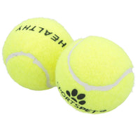 4PK Small Mini Interactive Tennis Ball Dog Play Time Throw Fetch Catch 4.8cm