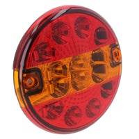 Round LED Truck Tail Light Lamp for Trailers Caravans 12v or 24v 2 Pack