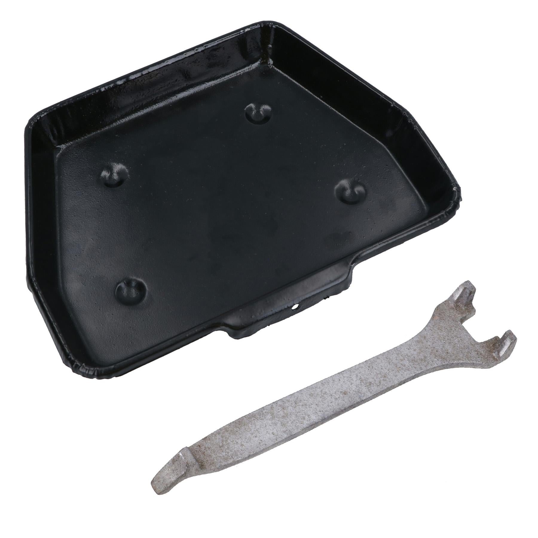 11 Inch Fireside Ash Pan Fireplace Tray Ashpan for 16 inch Fire Grate + Handle
