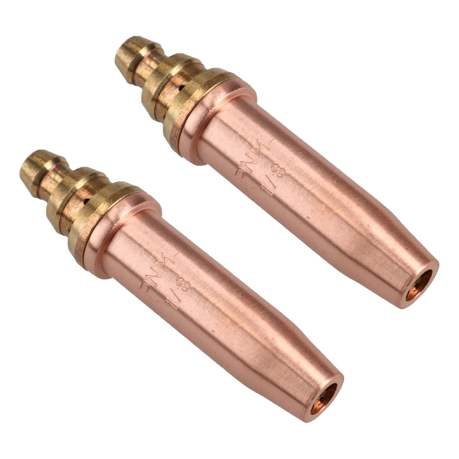 PNM Oxy Propane Gas Cutting Nozzle Tip Standard length 1/8" 190-300mm 2pk