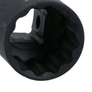 24mm 1/2in. Drive Shallow Metric Impact Impacted Socket 12 Sided Bi-hex