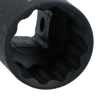 24mm 1/2in. Drive Shallow Metric Impact Impacted Socket 12 Sided Bi-hex