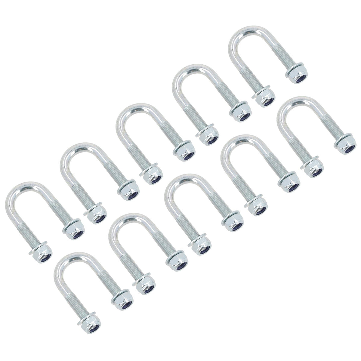 M8 Round Bend U Bolt 21mm x 50mm Width x Length Pipe Clamp Fixing