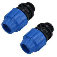 25mm x 1" MDPE Male Adapter Compression Coupling Fitting Water Pipe PN16