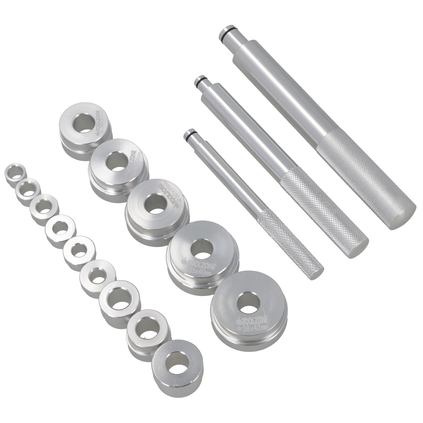 Bush Bearing Race Seal Driver Kit For Bushings Wheel Bearings Metric Sizes 17pc
