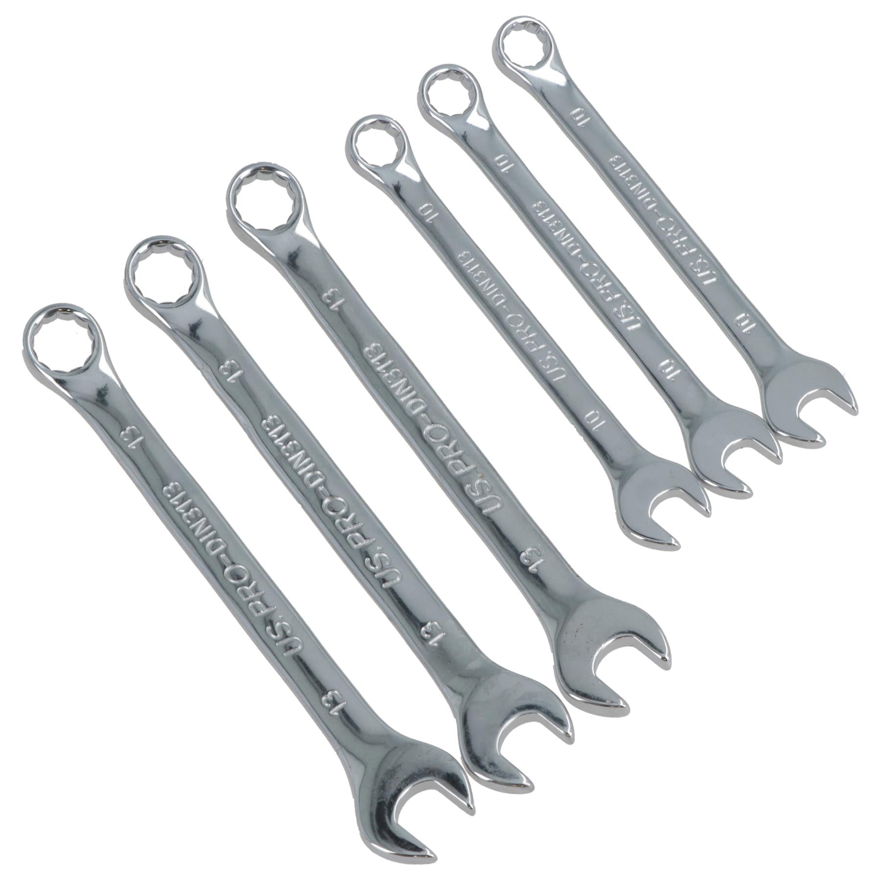 10mm And 13mm Metric Combination Spanners Spanner 3 Of Each 6 Pack