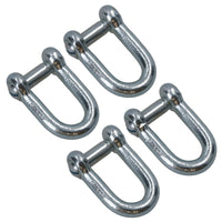 Galvanised D Shackle 6mm with Countersunk Pin Chain Link Chandlery